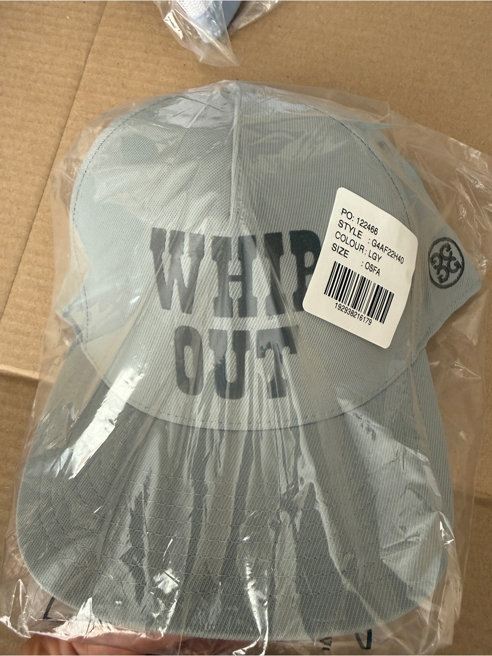 G/FORE 'WHIP OUT' Light Blue Performance Snapback Cap - Picture 2 of 2